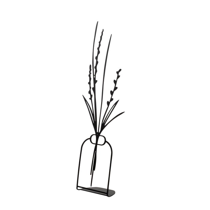 Aberto Design Flowerpot - 3 Objeto decorativo de metal Negro Aberto Design Flowerpot - 3 Objeto decorativo de metal Negro